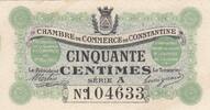 Algeria 50 centimes 50 Cents - Chambre de commerce of Constantine - 01-05-1915 - Serial A -