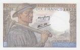 France 10 francs 10 Francs - Miner - 19-11-1942 - Serial L.18 -