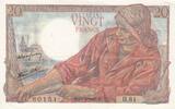 France 20 francs 20 Francs - fisherman - 15-04-1943 - Serial H.81 -