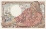 France 20 francs 20 Francs - Fisher - 07-10-1943 - Serial Q.105 -