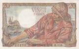 France 20 francs 20 Francs - Fisher - 10-02-1944 - Serial H.118 -