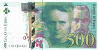 France 500 francs 500 Francs - Pierre and Marie Curie - 1994 - Serial E.016 -