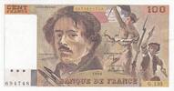 France 100 francs 100 Francs - Delacroix - 1990 - Serial G.135 -
