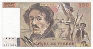 France 100 francs 100 Francs - Delacroix - 1989 - Serial U.148 -