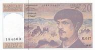 France 20 francs 20 Francs - Debussy - 1995 - Serial U.047 -