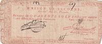 France 40 sols 40 sols - Emergency home, rue des filles St. Thomas - 05-10-1791 -
