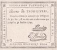 France 3 livres 3 Livres - Seine-inférieure - Rouen - Patriotic association - 31-07-1792 -