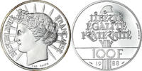 France 100 francs 100 Francs Liberty- 1988 - Silver - From Box Set -