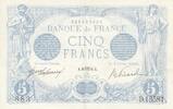 France 5 francs 5 Francs - Blue - 28-08-1916 - Serial D.13581 -