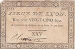 France 25 sous 25 Livres - Siege of Lyon - 19-09-1793 -
