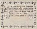 France Pézenas Billet Patriotique - 1792 - Without signature -