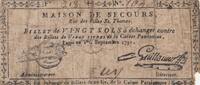 France 20 sols 20 sols - Emergency home, rue des filles St. Thomas - 01-09-1791 - Numbers 1090 -