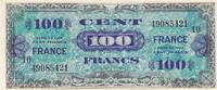 France 100 francs 100 Francs - Allied Military Currency - 1944 - Serial 10 -