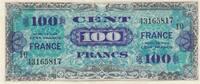 France 100 francs 100 Francs - Allied Military Currency - 1944 - Serial 10 -