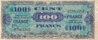 France 100 francs 100 Francs - Allied Military Currency - 1944 - Serial X -