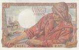 France 20 francs 20 Francs - Fisherman - 17-05-1944- Serial P.127 -