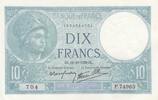 France 10 francs 10 Francs - Minerva - 19-10-1939 - Serial P.74963 -