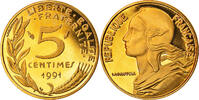 France 5 centimes 5 centimes Marianne - 1991 - Proof -