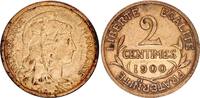France 2 centimes 2 Centimes Liberty head - 1900 Scarce ! -