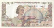 France 10000 francs 10000 Francs - French genius - 30-11-1950 - Serial J.1024 -