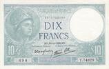 France 10 francs 10 Francs - Minerva - 19-10-1939 - Serial Série Y.74829 -