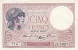 France 5 francs 5 Francs - Violet - 26-10-1939 - Serial B.64879 -