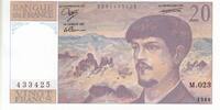 France 20 francs 20 Francs - Debussy - 1988 - Serial M.023 -