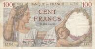 France 100 francs 100 Francs - Sully - 22-02-1940 - Serial Z.7730 -