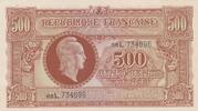 France 500 francs 500 Francs - Marianne - 1945 - Serial 66L -