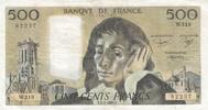 France 500 francs 500 Francs - Pascal - 03-01-1985 - Serial W.219 -