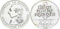 France 100 francs 100 Francs General La Fayette - 1987 Silver -