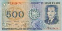 Peru 500 soles de oro 500 Soles de Oro - José Quinones - 22-07-1976 - Serial CR -