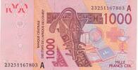 West AFrican States 1000 francs 1000 Francs - Mask - Camels - Côte d'Ivoire - 2023 - Serial A -