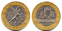France 10 francs 10 Francs Genius of the Bastille - 2000 Proof - from Proof set -