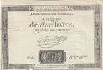 France 10 livres 10 Livres - Watermark Republique - French Revolution - 24-10-1792 - Serial 8370 -