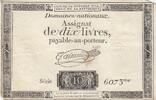 France 10 livres 10 Livres - Watermark Republique - French Revolution - 24-10-1792 - Serial 6073 -