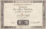 France 10 livres 10 Livres - Watermark Republique - French Revolution - 24-10-1792 - Serial 13562 -