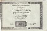 France 10 livres 10 Livres - Watermark Republique - French Revolution - 24-10-1792 - Serial 9246 -