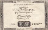 France 10 livres 10 Livres - Watermark Republique - French Revolution - 24-10-1792 - Serial 13027 -