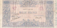 France 1000 francs 1000 Francs - Pink and blue - 05-03-1926 - Serial B.2171 -