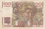 France 100 francs 100 Francs - Young farmer - 07-11-1945 - Serial T.14 -