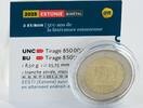 Estonia 2 euros 2 Euros Commémo. 2025 - 500 Years of Estonian Literature - In Capsule -