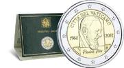 Vatican City State 2 euros 2 Euros Commemo. 2018 BU (FDC) - 50 years since the death of Padre Pio -