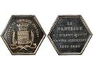 France 1 token Assurances Mutuelles contre l'Incendie, La Nantaise - Jeton Argent - Nantes Poincon Corne (Après 1879), H. Delahaye -