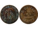 France 1 token Jeton France 1 token Brass T Nantes -