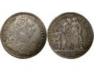 France 1 token Jeton France 1 token Silver Louis XV 1727 -