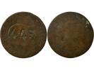 France 1 token Jeton France 1 token Bronze Napoléon III 1855 -