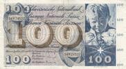 100 francs 1965 Schweiz 100 Francs - Child  St Martin - 23-12-1965 - Serial 54W III / SS