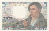 France 5 francs 5 Francs - Shepherd - 22-07-1943 - Serial Q.48 -
