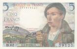 France 5 francs 5 Francs - Shepherd - 05-08-1943 - Serial W.62 -